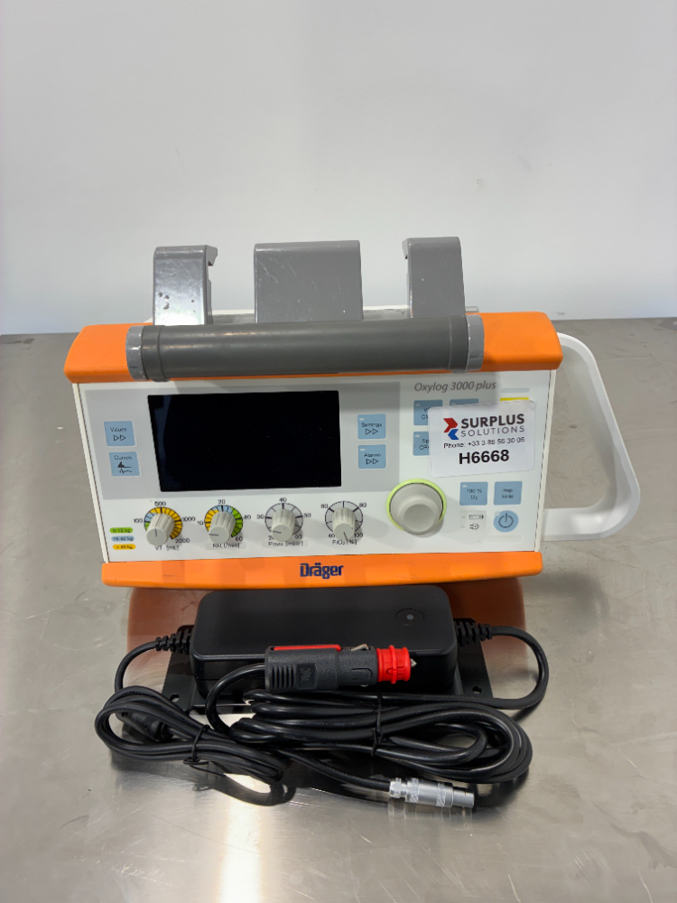 Image of Dräger Oxylog 3000 Plus - Ventilation